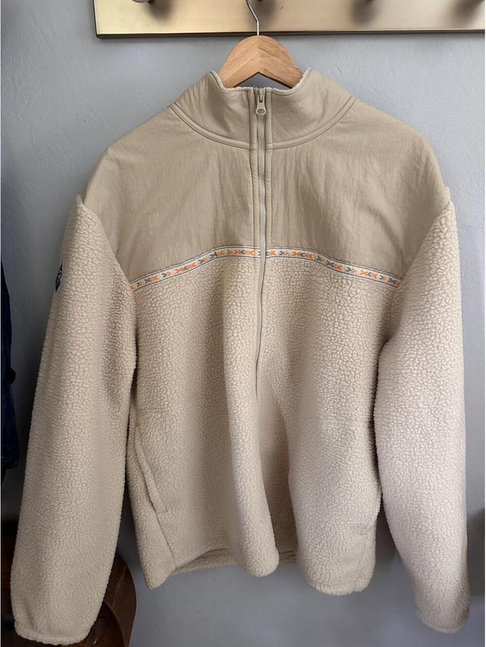 PrAna Men's Cream and Tan Jacket